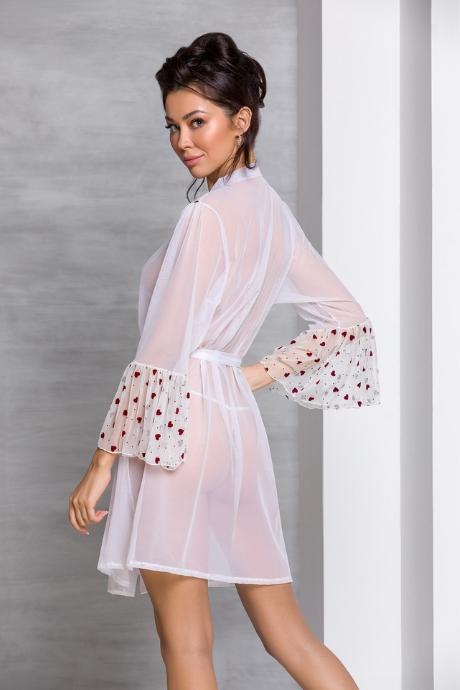 Пеньюар Passion LOVELIA PEIGNOIR білий колір