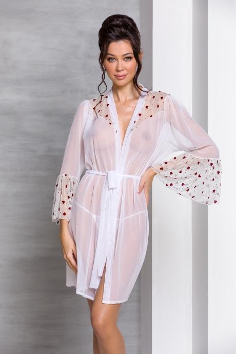 Пеньюар Passion LOVELIA PEIGNOIR білий колір