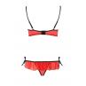 Комплект белья Passion Exclusive CHERRY SET OpenBra red