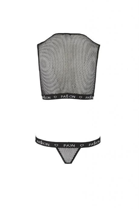 Комплект білизни Passion Exclusive DEBRA SET black чорний колір