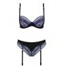 Комплект белья Passion Exclusive GISELE SET черный