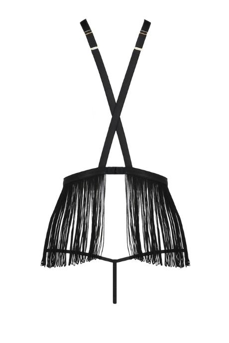Комплект білизни Passion Exclusive INDRA SET OpenBra black чорний колір