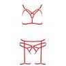Комплект білизни Passion Exclusive MAGALI SET OpenBra червоний колір