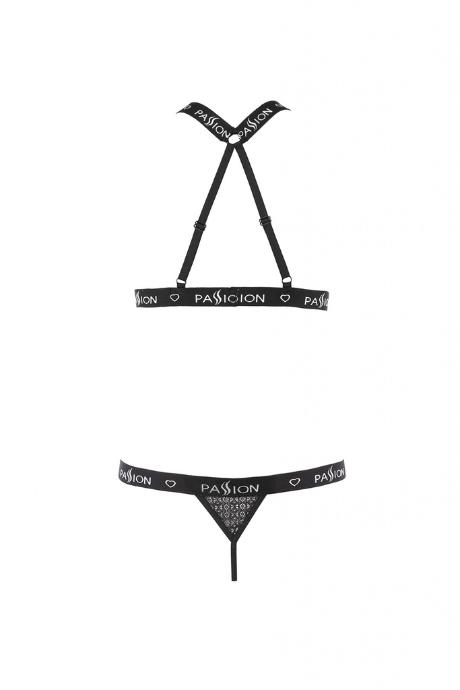 Комплект белья Passion Exclusive MIRAJANE SET black чорний колір