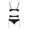 Комплект белья Passion Exclusive TONYA SET черный