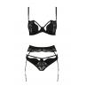 Комплект белья Passion Exclusive TONYA SET черный