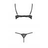 Комплект белья Passion Exclusive VALERY SET OpenBra черный