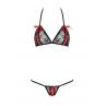 Комплект білизни Passion MELISSA BIKINI чорний колір
