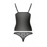 Комплект білизни Passion MELISSA SET чорний колір