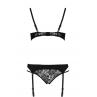 Комплект белья Passion PAULINE SET black