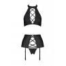 Комплект из экокожи Passion NANCY SET черный