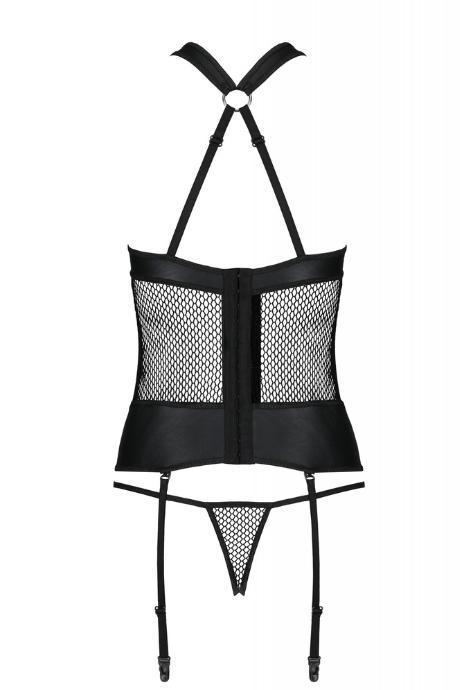 Комплект Passion AMANDA CORSET черный