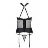 Комплект Passion AMANDA CORSET черный