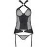 Комплект Passion AMANDA CORSET черный