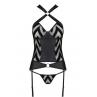Комплект Passion HIMA CORSET чорний колір