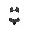 Комплект Passion KERRIA BIKINI чорний колір