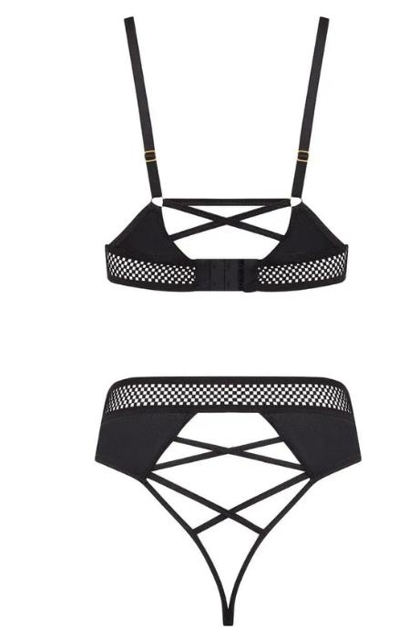 Комплект Passion KRISTEEN SET black чорний колір