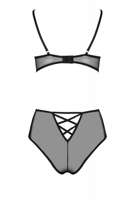 Комплект Passion LOVELIA BIKINI чорний колір