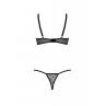 Комплект Passion MARINA SET WITH OPEN BRA черный