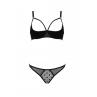 Комплект Passion MARINA SET WITH OPEN BRA черный