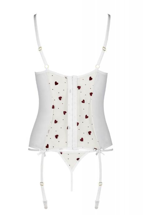 Корсет Passion LOVELIA CORSET білий колір