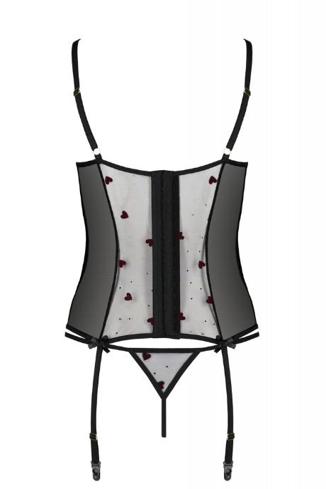 Корсет Passion LOVELIA CORSET чорний колір