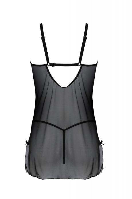 Пеньюар Passion DROSERA CHEMISE черный