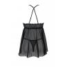 Пеньюар Passion KERRIA CHEMISE чорний колір