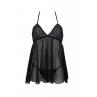 Пеньюар Passion KERRIA CHEMISE чорний колір