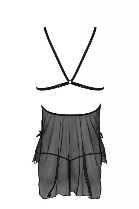 Сорочка Passion DELIENA CHEMISE чорний колір