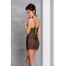Сорочка Passion LOVELIA CHEMISE чорний колір