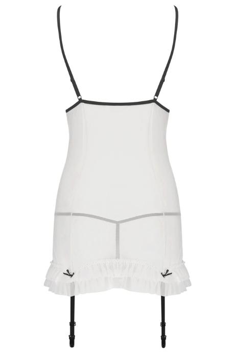 Сорочка Passion ORIHIME CHEMISE white білий колір