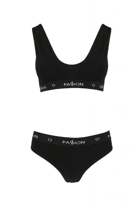 Трусики Passion PS004 PANTIES чорний колір