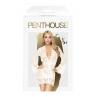 Комплект пеньюар трусики з доступом і бралет Penthouse - Hypnotic Power White колір