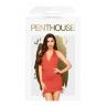 Мини-платье с открытой спиной и стрингами Penthouse - Earth-Shaker Red