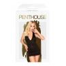 Мини-платье с открытой спиной и стрингами Penthouse - Earth-Shaker Black