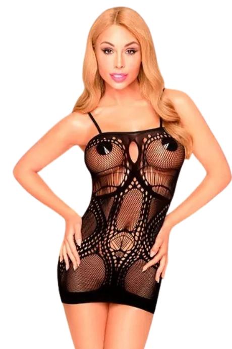 Мини-платье сетка Penthouse - Above & Beyond Black