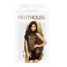 Міні-сукня сітка з горлом Penthouse - Epic Night Black колір