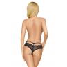 Трусики-бразилиана Penthouse Mermaid Fantasy Black кружево низкая посадка ремешки бантики