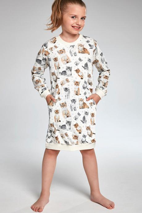 Cornette 942-18 Нічна сорочка для дівчат 105 Lovely Cats 4 принт колір