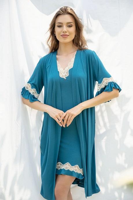 Shato Халат жін 2316/1 turquoise