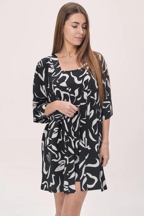 Shato Халат 2635/1 black-white чорний колір