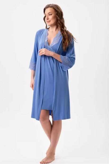 Shato Халат жін 2625/1 blue блакитний колір