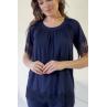 Shato Піжама жін 2623 navy blue синій колір