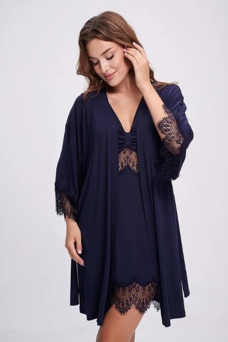 Shato Халат жін 2710/1 navy blue