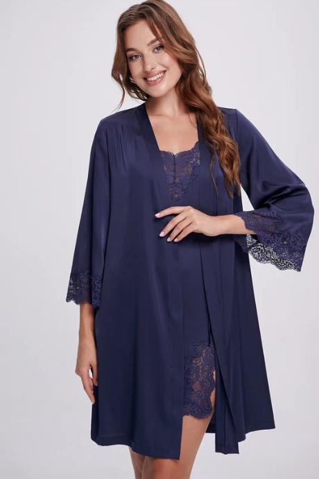 Shato Сорочка жін 2701 navy blue колір